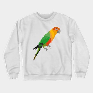 Colorful Parrot (pixel art) Crewneck Sweatshirt